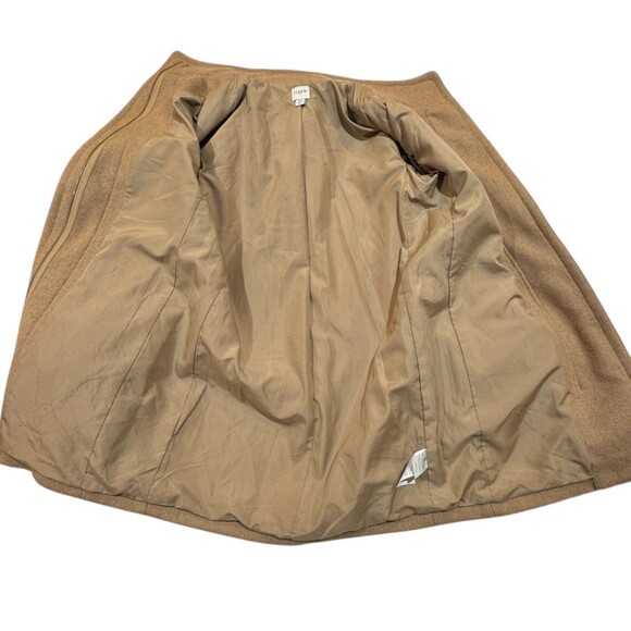 J.Crew Factory City Coat Camel Wool Blend Size 00 FA20 - Picture 8 of 16